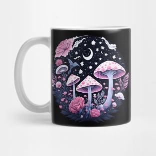 Mushrooms and Roses Mug